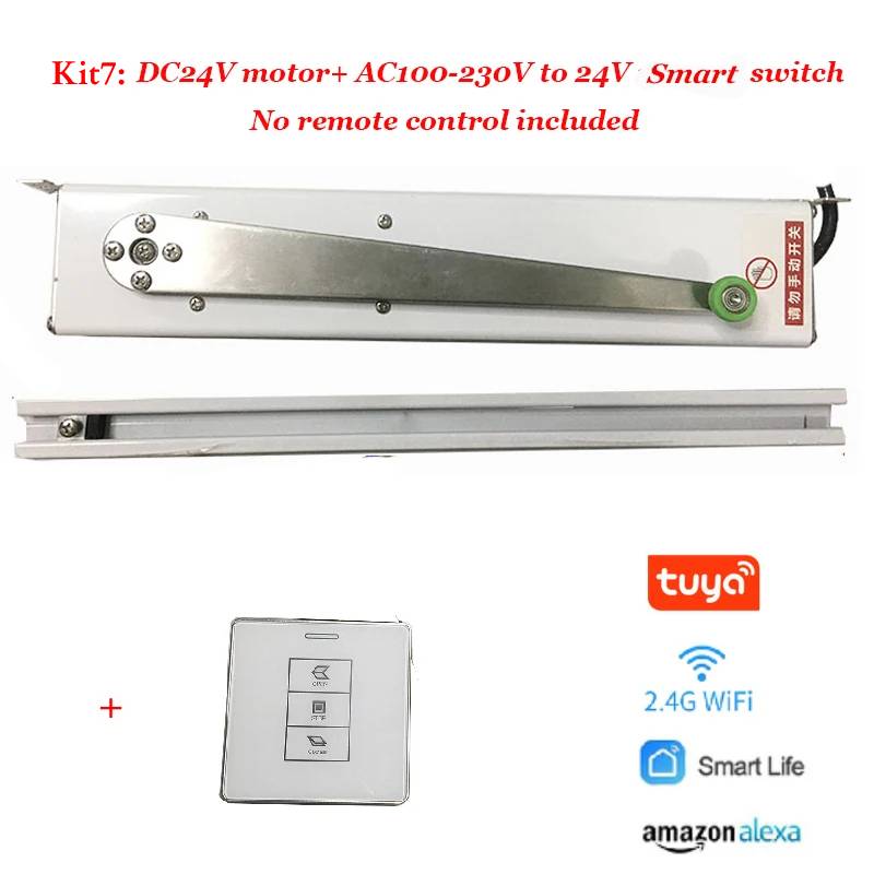 Automatic Electric Folding Arm Window Opener Casement with Quiet, Obstruction-Sensing Operation and Controlled by Mobile APP, Voice, Wireless Remote