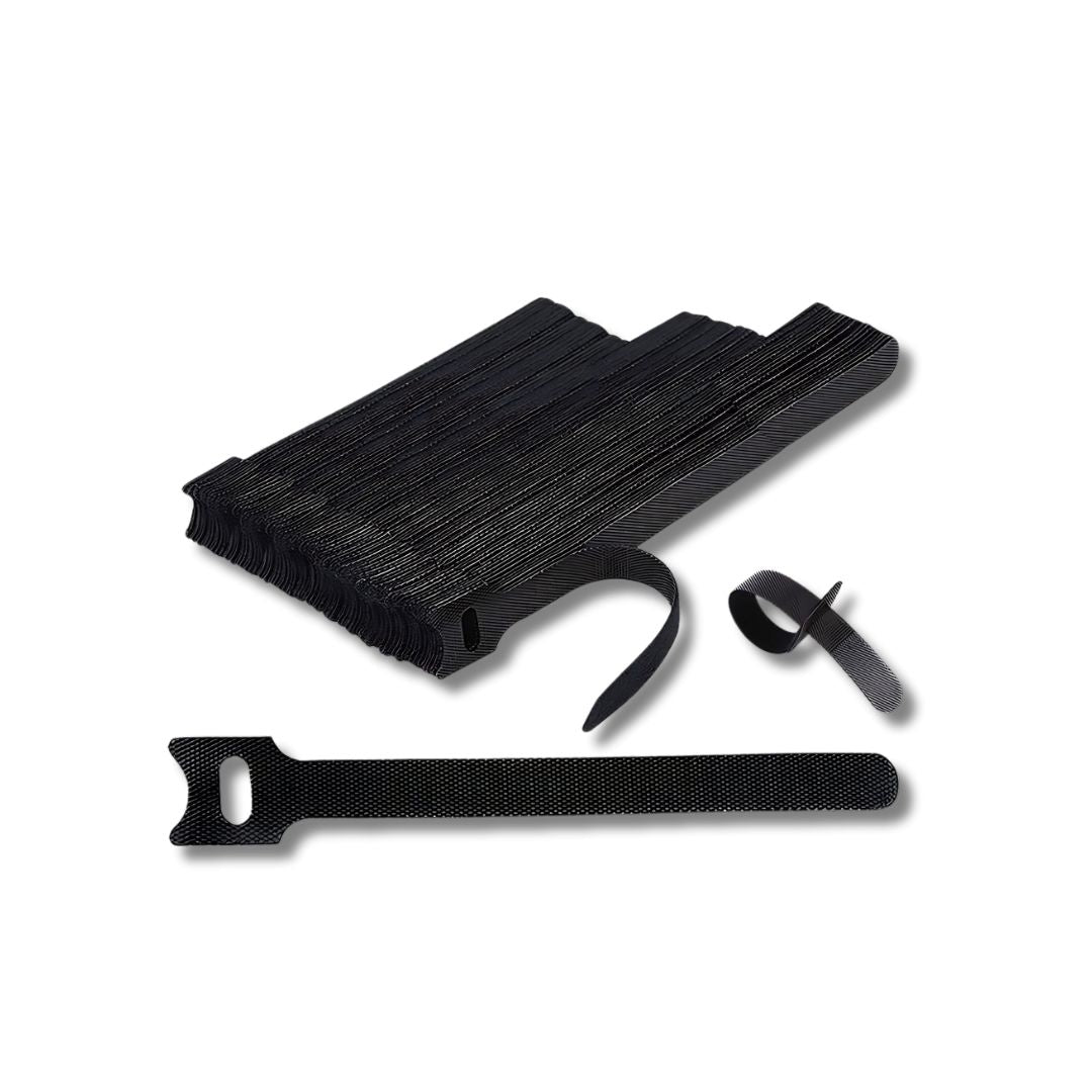 Reusable Hook & Loop Cable Ties – Adjustable Nylon Cable Organizer Straps for Cord Management, Home & Office Storage - No-Cut, DIY-Friendly