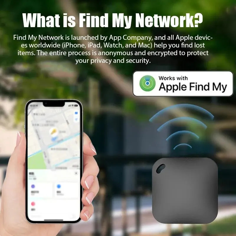 Smart Bluetooth GPS Tracker – Apple Find My Compatible, Anti-Lost Locator for Keys, Pets, and Kids with 100dB Speaker