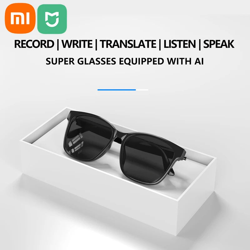 Smart AI Glasses – Real-Time Conversation Translation, Recording, & Transcription, Bluetooth Headset, for Communication, Productivity, and Entertainment