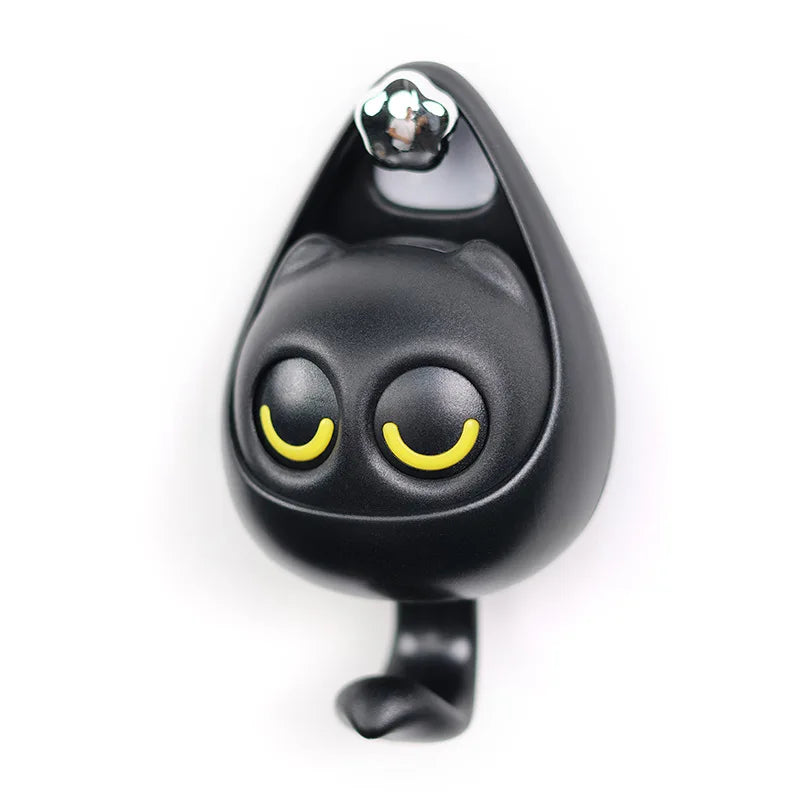 WinkyCat Drill Free Adhesive Hook - Cute Cartoon Wall Hook with Winking Eyes for Home & Bathroom Organization