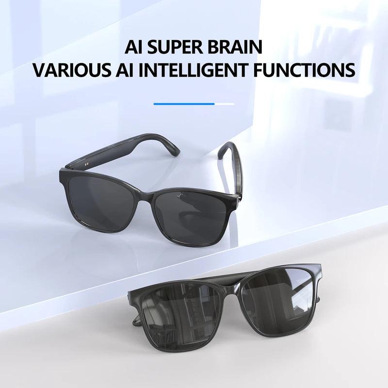 Smart AI Glasses – Real-Time Conversation Translation, Recording, & Transcription, Bluetooth Headset, for Communication, Productivity, and Entertainment