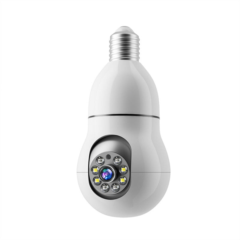 Smart Light Bulb Camera for Home Security with Ultra-Clear Imaging, 360-Degree Pan-Tilt Rotation, Motion Detection and Tracking