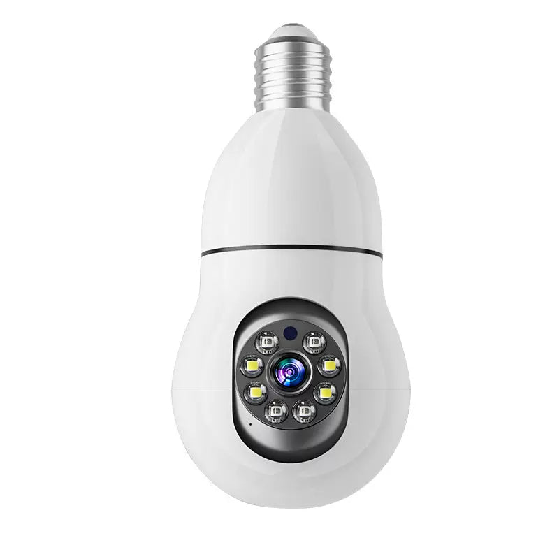 Smart Light Bulb Camera for Home Security with Ultra-Clear Imaging, 360-Degree Pan-Tilt Rotation, Motion Detection and Tracking