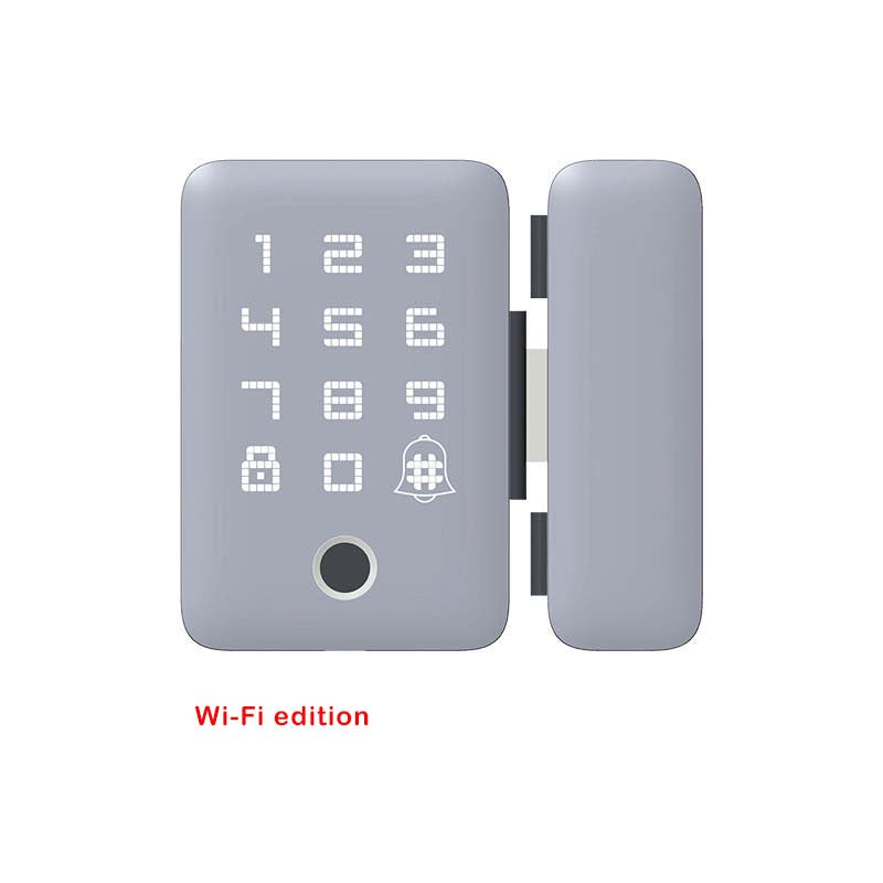 Bidirectional Universal Usage Smart Glass Door Lock with Multiple Ways to Unlock and Attendance and Timekeeping