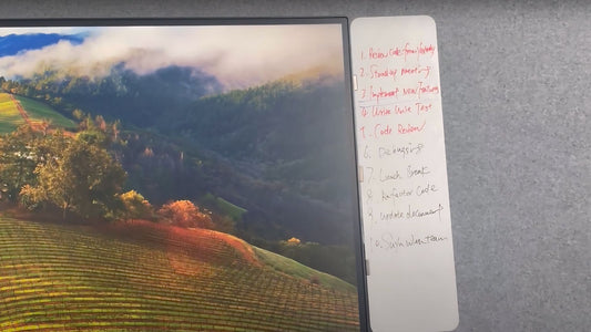 Video Review: Magnetic Computer Monitor Memo Whiteboard with a delicate Whiteboard Pen and Felt Sponge Eraser