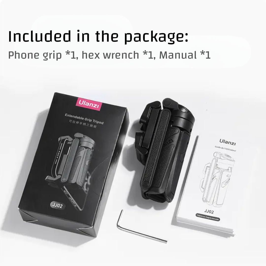 Palm-Sized 3-In-1 Phone Camera Shutter Grip, Tripod, and Selfie Stick with 10-Meter Wireless Remote Control for 2024 Travel