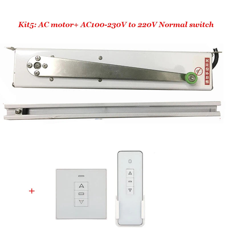 Automatic Electric Folding Arm Window Opener Casement with Quiet, Obstruction-Sensing Operation and Controlled by Mobile APP, Voice, Wireless Remote