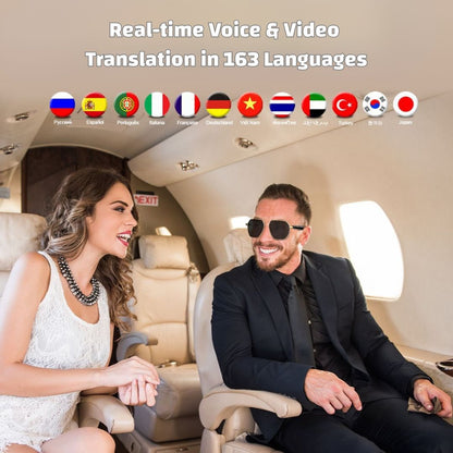 AI Translator Smart Glasses – Stylish UV-Blocking Sunglasses with Real-Time 163-Language Translation, ChatGPT 4.0 & Open-Ear Music