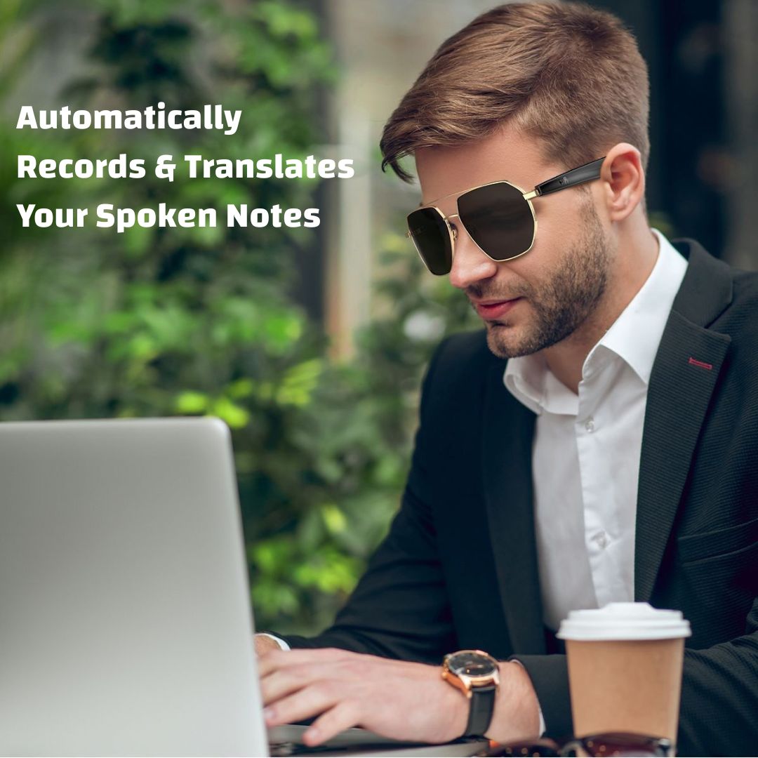 AI Translator Smart Glasses – Stylish UV-Blocking Sunglasses with Real-Time 163-Language Translation, ChatGPT 4.0 & Open-Ear Music