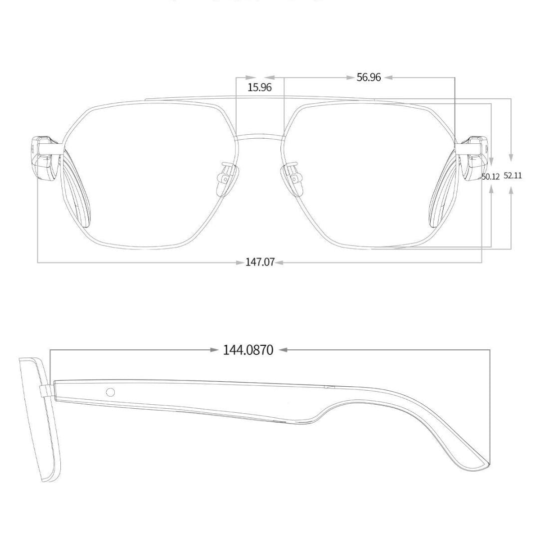 AI Translator Smart Glasses – Stylish UV-Blocking Sunglasses with Real-Time 163-Language Translation, ChatGPT 4.0 & Open-Ear Music