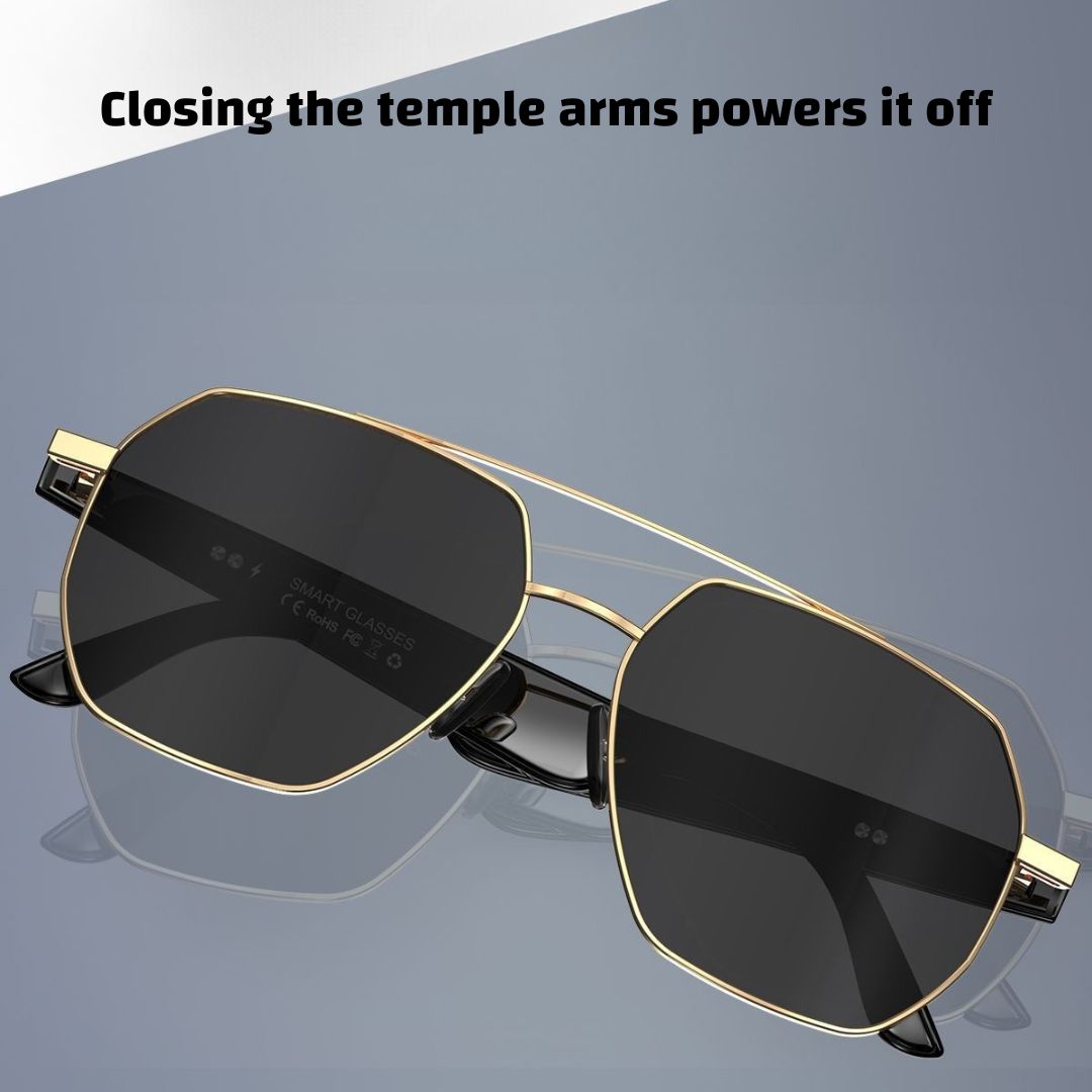 AI Translator Smart Glasses – Stylish UV-Blocking Sunglasses with Real-Time 163-Language Translation, ChatGPT 4.0 & Open-Ear Music