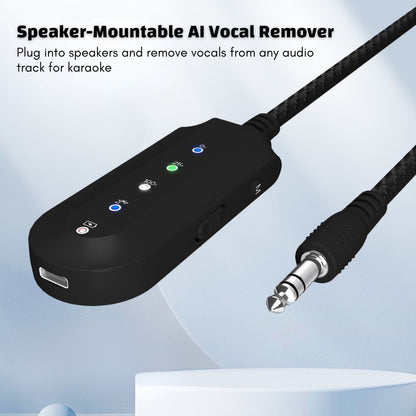 Speaker-Mountable AI Vocal Remover with Bluetooth Adapter Function to Turn Any Speakers to Karaoke Machines Instantly