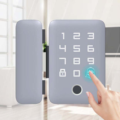 Bidirectional Universal Usage Smart Glass Door Lock with Multiple Ways to Unlock and Attendance and Timekeeping