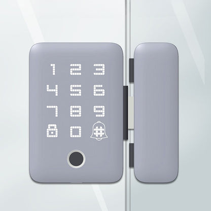 Bidirectional Universal Usage Smart Glass Door Lock with Multiple Ways to Unlock and Attendance and Timekeeping