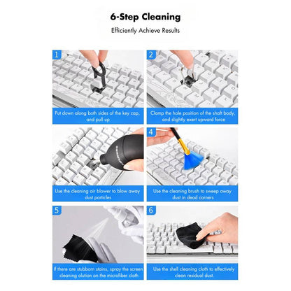 Computer Screen Keyboard Cleaning Kit to Effectively Remove Stains, Dust, and other Debris from PCs, Laptops, Phones, Tablets, Cameras, TVs