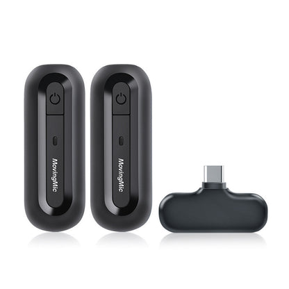 Dual Wireless Lavalier Microphone with Smart Noise Reduction, 66ft Wireless Range, and High-Definition Sound Capture for Video Recording