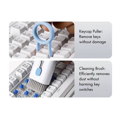 7-in-1 Multi-Function Cleaning Brush Set for Efficient and Deep Cleaning of Keyboards, Earphones, Phones,and Various Electronic Devices