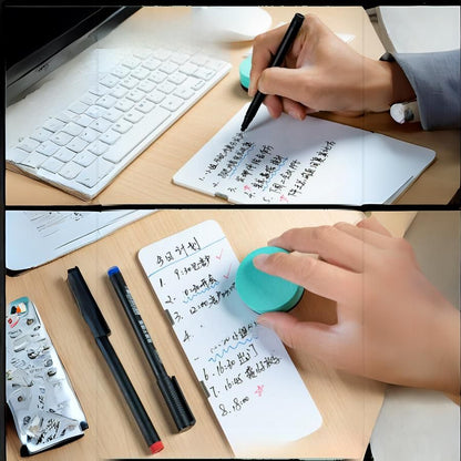 Magnetic Computer Monitor Memo Whiteboard with a delicate Whiteboard Pen and Felt Sponge Eraser to Record To-do Lists, Leave Messages, Reminders, etc.