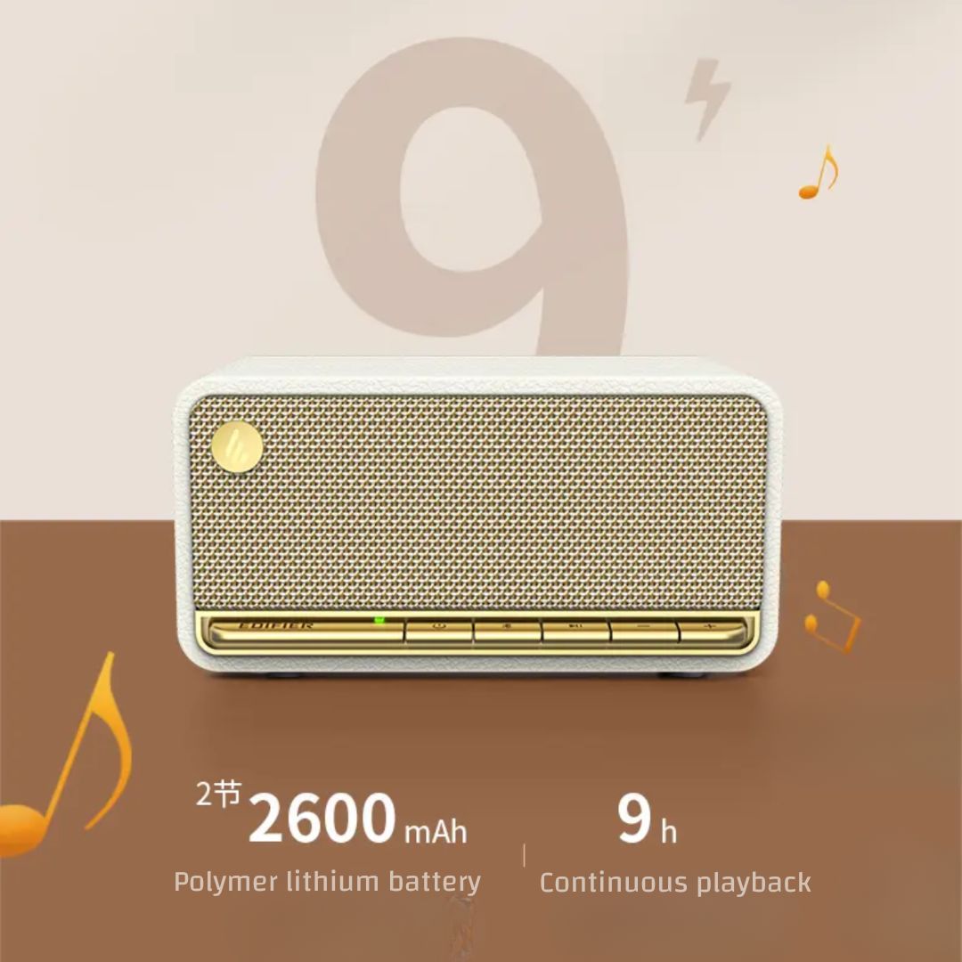 Vintage-Inspired, Elegant, and High-Fidelity Portable Bluetooth Wooden Speaker