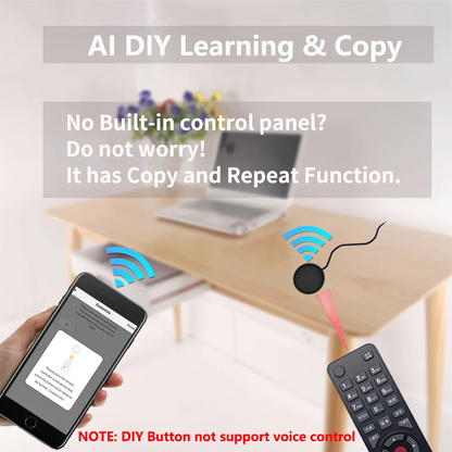 Tuya WiFi Smart IR Remote Control: Control Your TV, DVD, Audio, and AC via the Smart Life App, Compatible with Alexa and Google Home