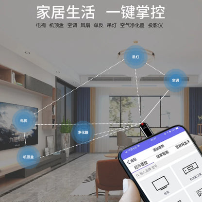 Smartphone Remote Control IR Blasters USB-C Universal Infrared Remote Adapter for Air Conditioners, TVs, Set-top Boxes, Projectors