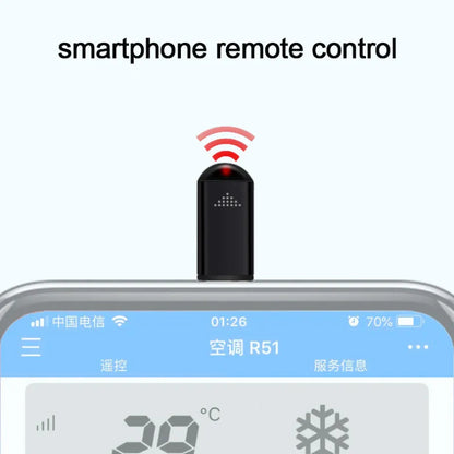 Smartphone Remote Control IR Blasters USB-C Universal Infrared Remote Adapter for Air Conditioners, TVs, Set-top Boxes, Projectors