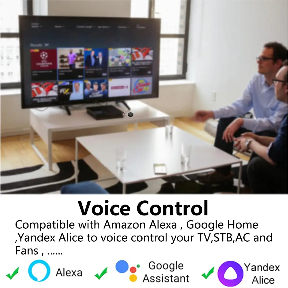 Tuya WiFi Smart IR Remote Control: Control Your TV, DVD, Audio, and AC via the Smart Life App, Compatible with Alexa and Google Home