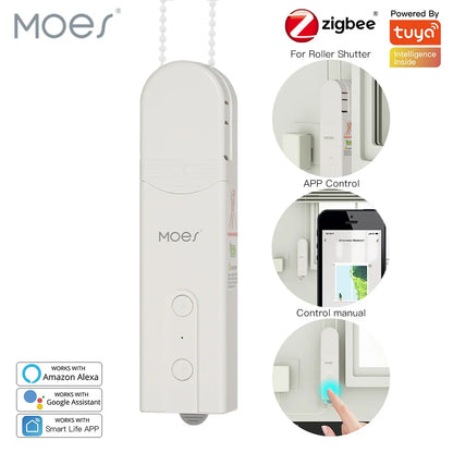 ZigBee Smart DIY Motorized Blinds Motor – App & Voice-Controlled Shade Automation for Tuya, Alexa, Google Home