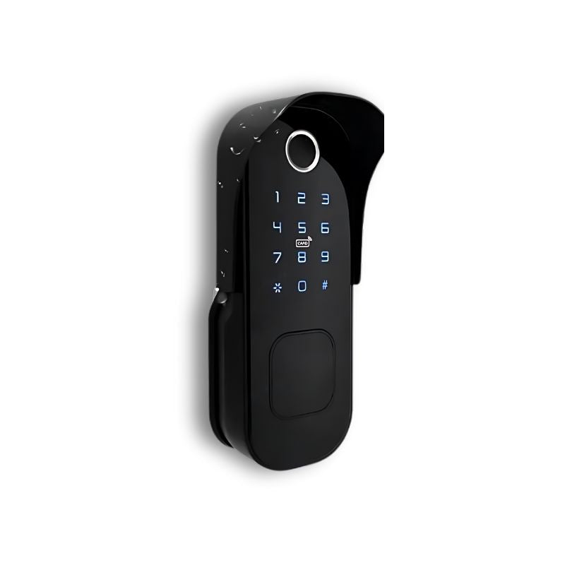 Waterproof Tuya Bluetooth Smart Lock with 5 Unlocking Ways of Fingerprint, Mobile APP, Passcode, IC Card, and Mechanical Key