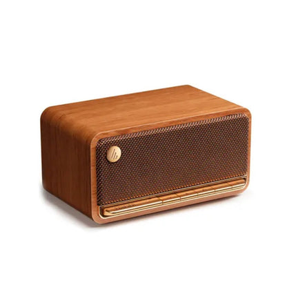Vintage-Inspired, Elegant, and High-Fidelity Portable Bluetooth Wooden Speaker
