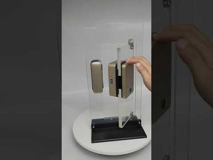 Bidirectional Universal Usage Smart Glass Door Lock with Multiple Ways to Unlock and Attendance and Timekeeping