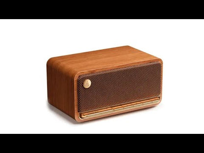 Vintage-Inspired, Elegant, and High-Fidelity Portable Bluetooth Wooden Speaker