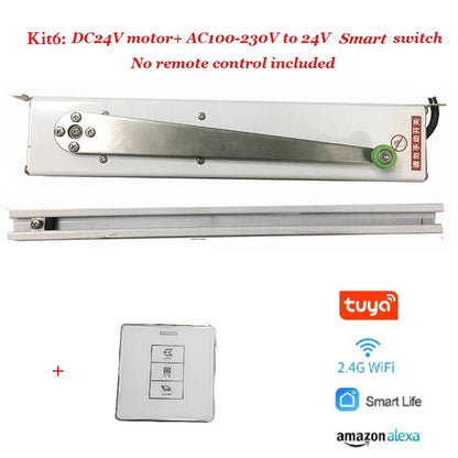 Automatic Electric Folding Arm Window Opener Casement with Quiet, Obstruction-Sensing Operation and Controlled by Mobile APP, Voice, Wireless Remote