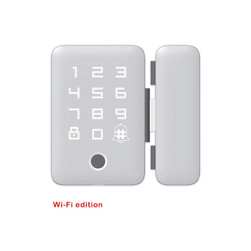 Bidirectional Universal Usage Smart Glass Door Lock with Multiple Ways to Unlock and Attendance and Timekeeping