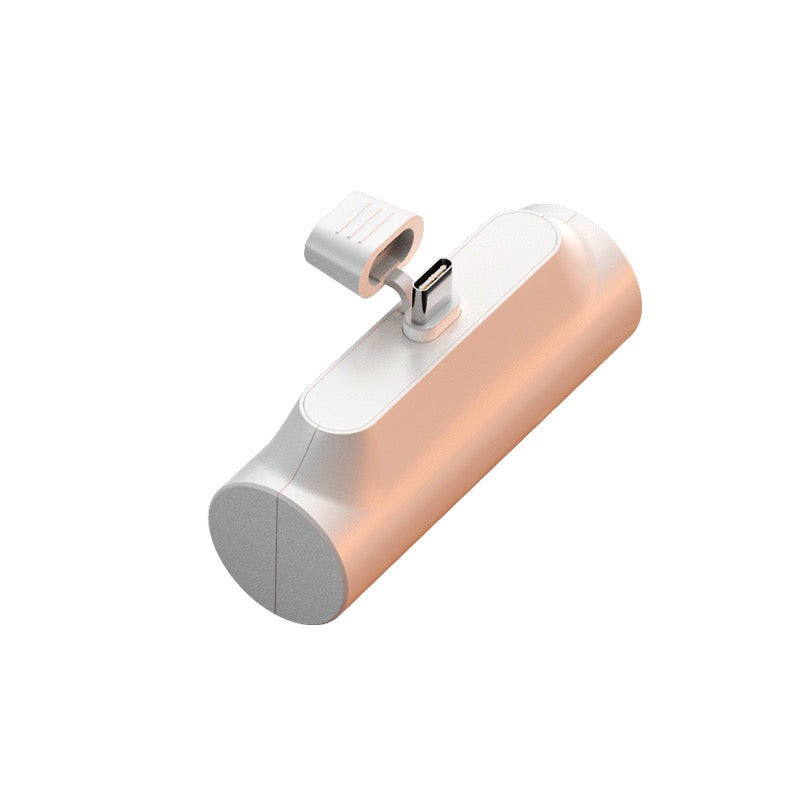 Mini Capsule-shaped Portable Charger with A Built-in & Retractable Viewing Stand for iPhones, iPads, Android Devices